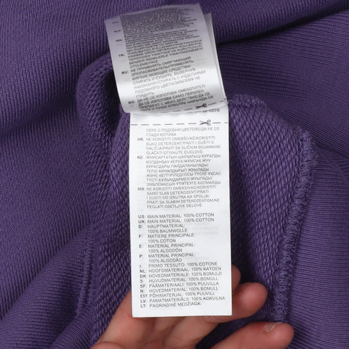 Adidas Men's Purple Pullover Hoodie S