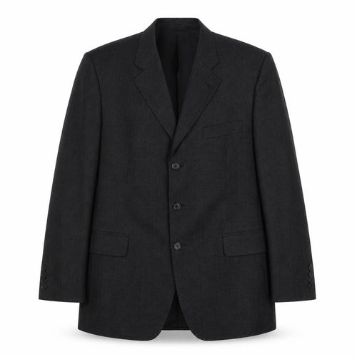 Aquascutum Men's Black Blazer - 42S Notch Lapel Formal