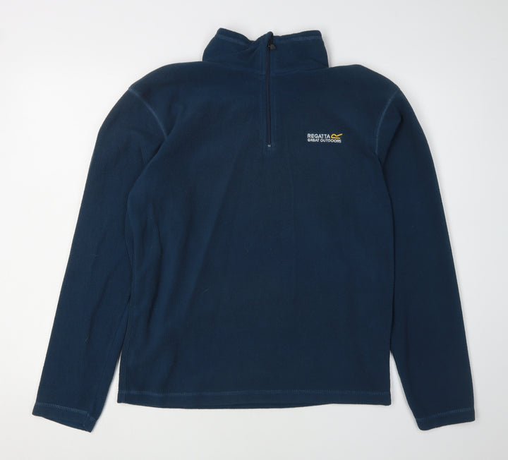 Regatta Men's Blue Fleece 1/4 Zip Sweatshirt Size S