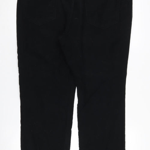 Marks and Spencer Men's Black Regular Trousers, Size 38