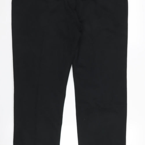 Marks and Spencer Men's Black Chino Trousers, L, Regular Fit