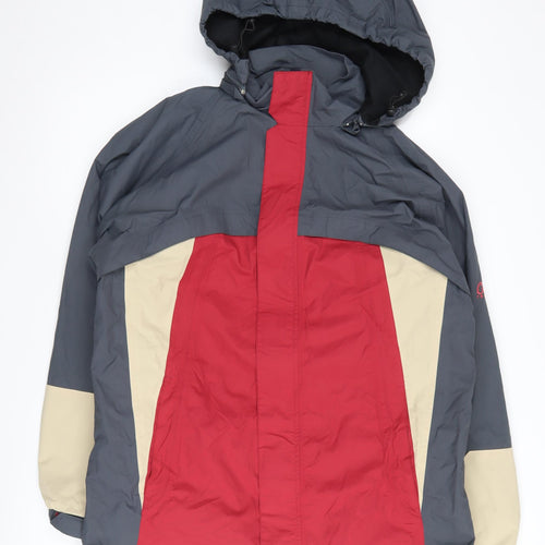 Cotton Traders Men's Red Hooded 3-in-1 Jacket M