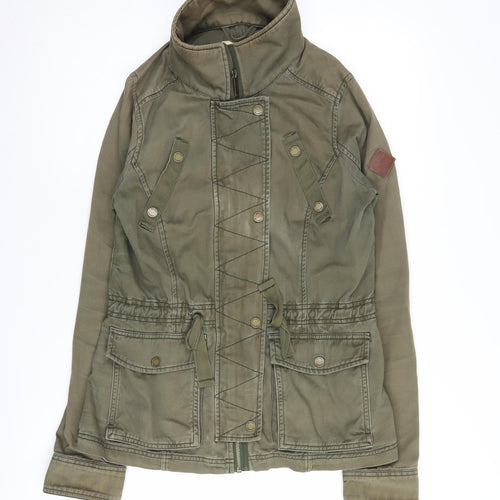Hollister Women's Green Military Jacket M