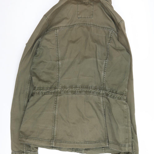 Hollister Women's Green Military Jacket M