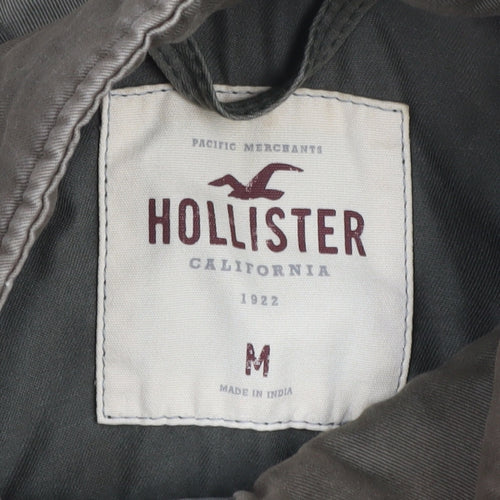 Hollister Women's Green Military Jacket M