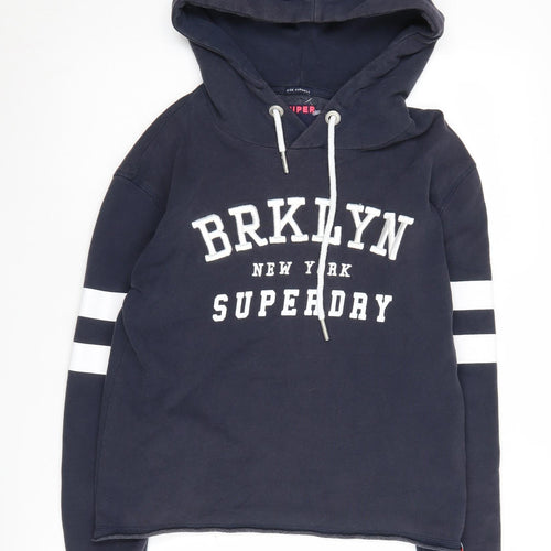 Superdry Women's Black XXS Hoodie Pullover with Logo