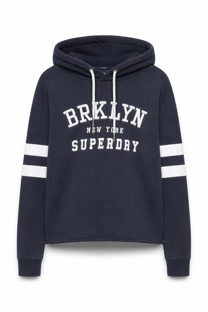 Superdry Women's Black XXS Hoodie Pullover with Logo