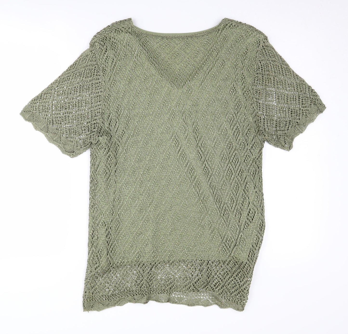 Viyella Women's Green V-Neck Pullover Jumper XL