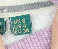 Superdry Women’s Purple Sweatshirt Size 8 Pullover Crew Neck