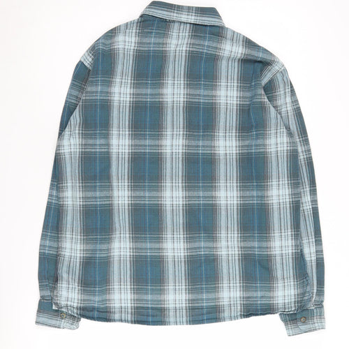 Seasalt Cornwall Men's Blue Plaid Casual Shirt M