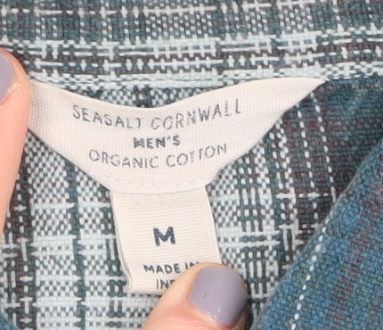 Seasalt Cornwall Men's Blue Plaid Casual Shirt M