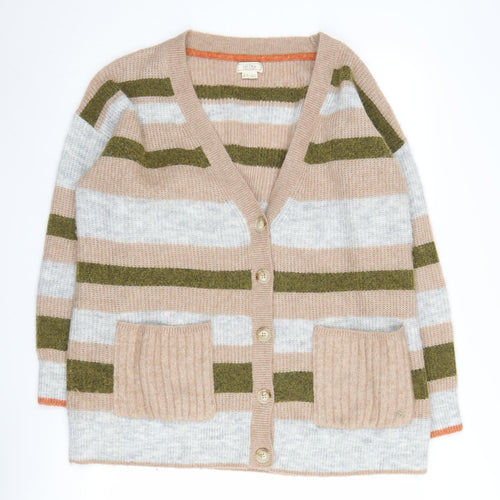 Fat Face Women's Multicoloured Striped Cardigan 14