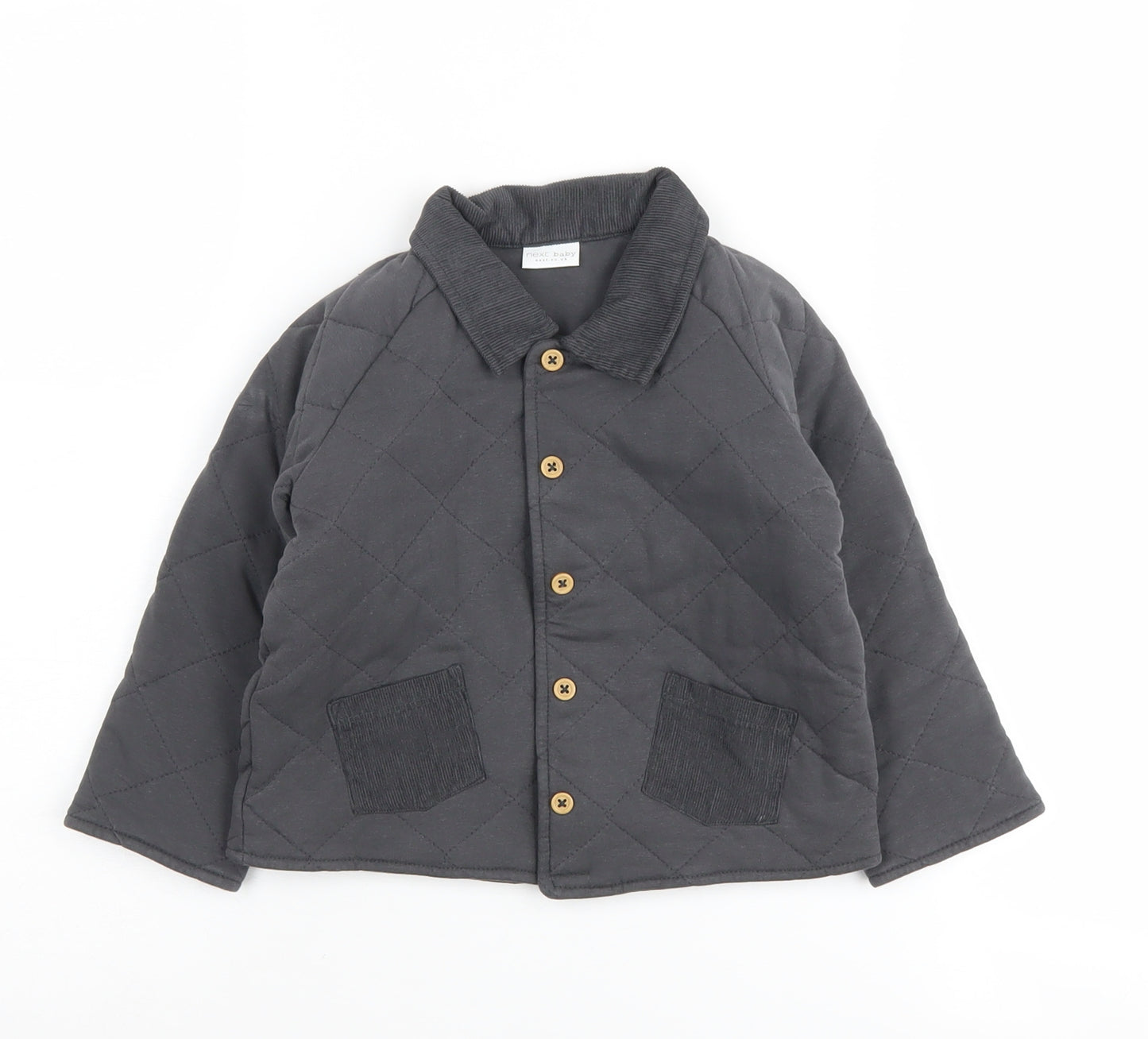 Next Boys Grey Quilted Jacket 2 Years