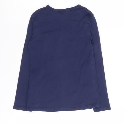 United Colors of Benetton Girls Blue Graphic Pullover T-Shirt S