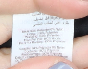 New Look Women's Black Puffer Coat Size 14