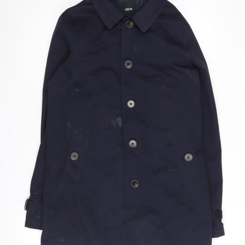 ASOS Men's Black XS Polyester Cotton Coat