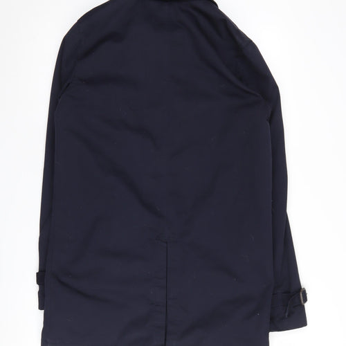 ASOS Men's Black XS Polyester Cotton Coat