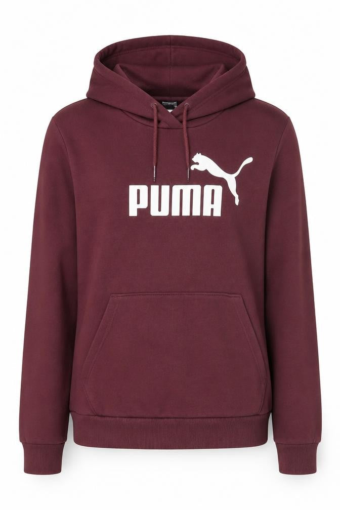 Front view of Puma Women's Red Hoodie, size 10, Pullover Logo