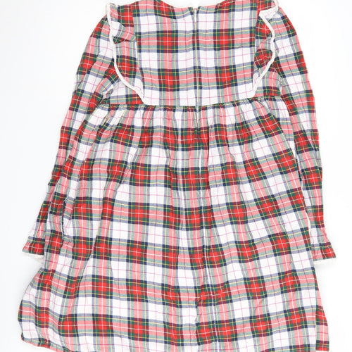 Mini Boden Girls Multicoloured Plaid A-Line Dress 11-12 Years