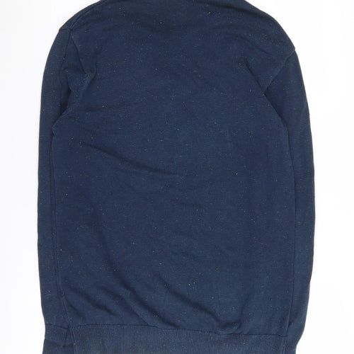 Lacoste Men's Blue Henley Jumper Size M