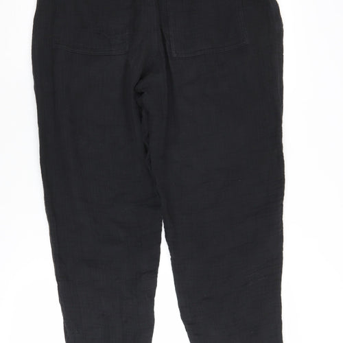 Per Una Women's Black Paperbag Trousers Size 12