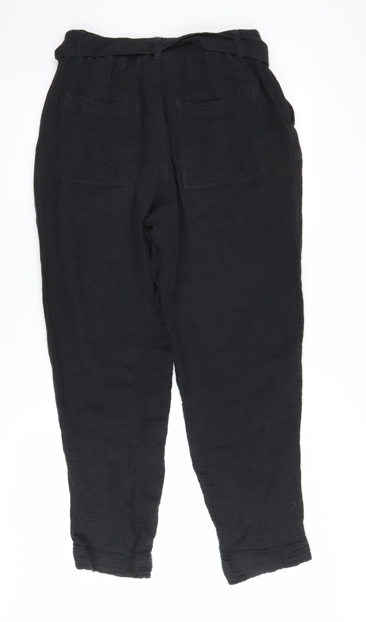Per Una Women's Black Paperbag Trousers Size 12
