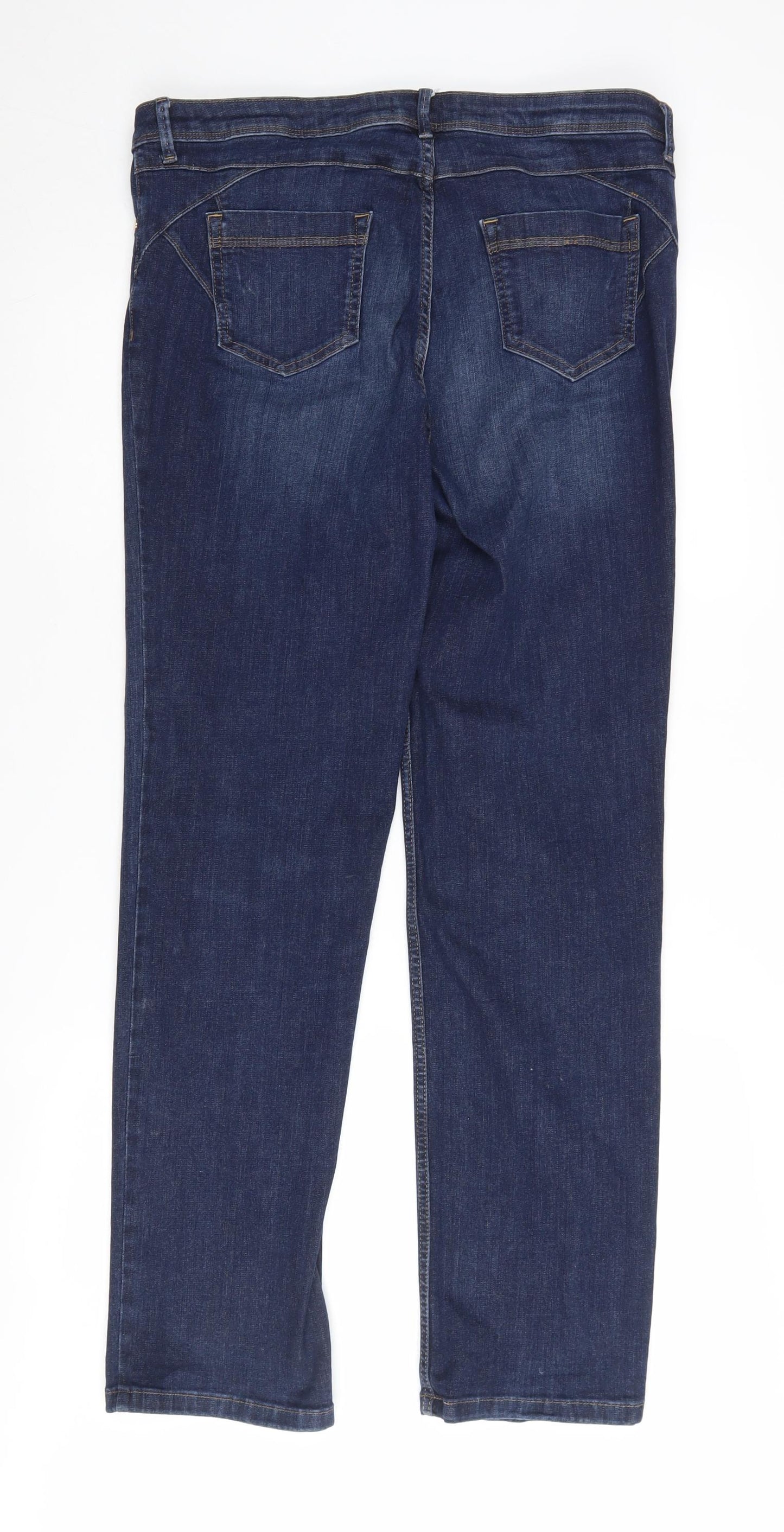Marks and Spencer Women's Straight Blue Jeans Size 14