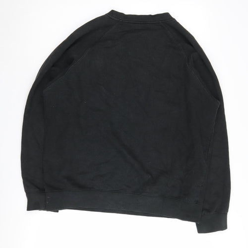 Colourful Rebel Unisex Black Logo Sweatshirt L