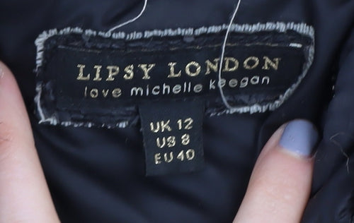 Lipsy London Women's Black Puffer Jacket Size 12