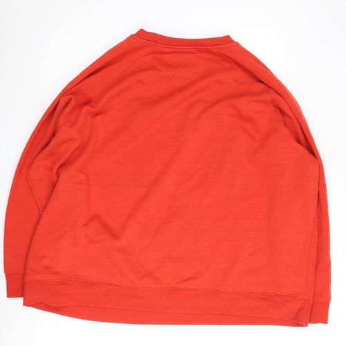 Disney Unisex Adults Red Mickey Mouse Christmas Sweatshirt 2XL