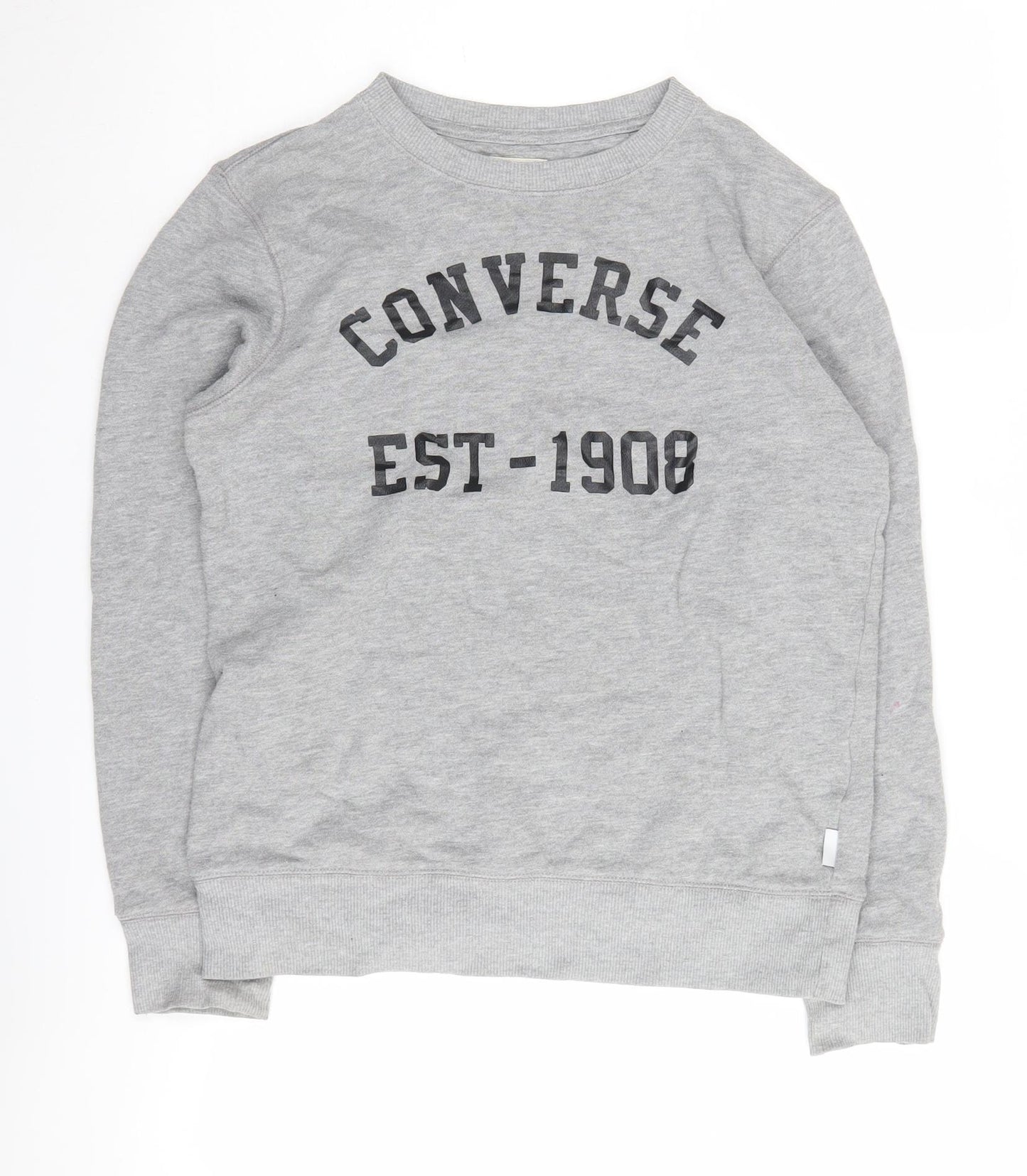 Converse Boys Grey Sweatshirt 12-13 Years Graphic Print Pullover