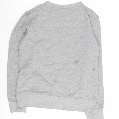 Converse Boys Grey Sweatshirt 12-13 Years Graphic Print Pullover