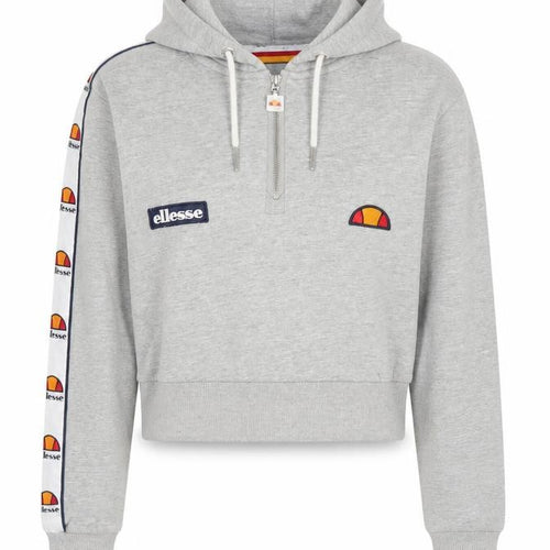 Ellesse Women's Grey Hoodie, Size 6, with Logo Accents