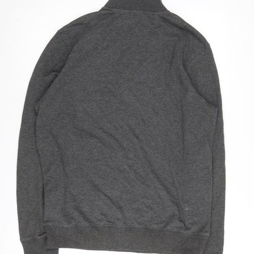 Merc London Men's Grey 1/4 Zip Sweatshirt M