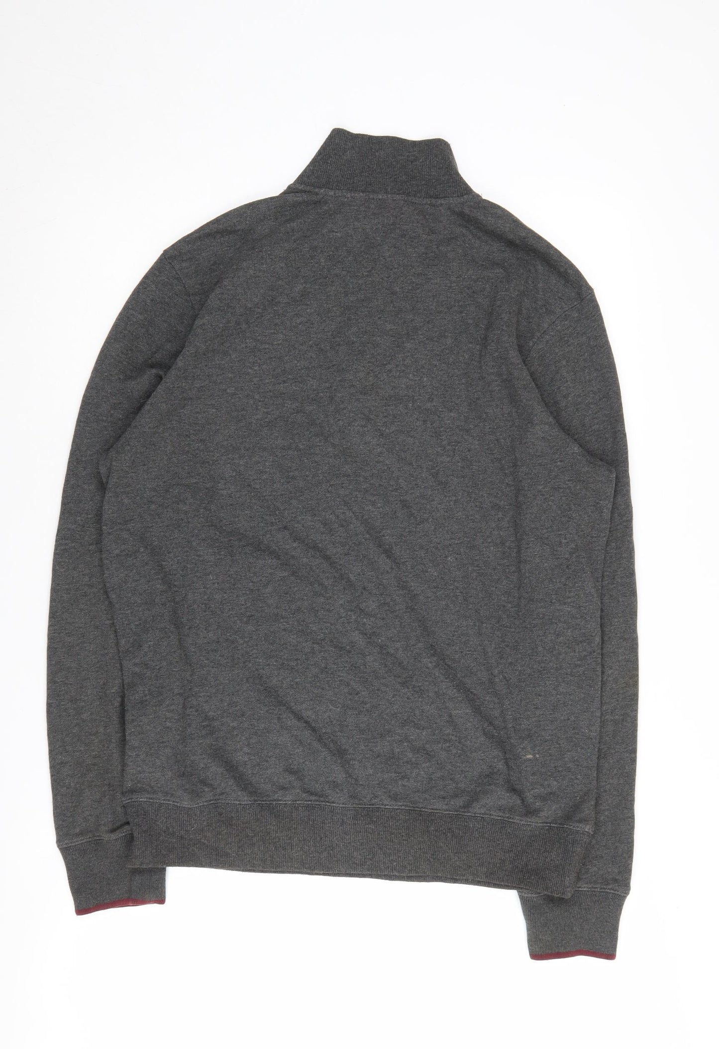 Merc London Men's Grey 1/4 Zip Sweatshirt M