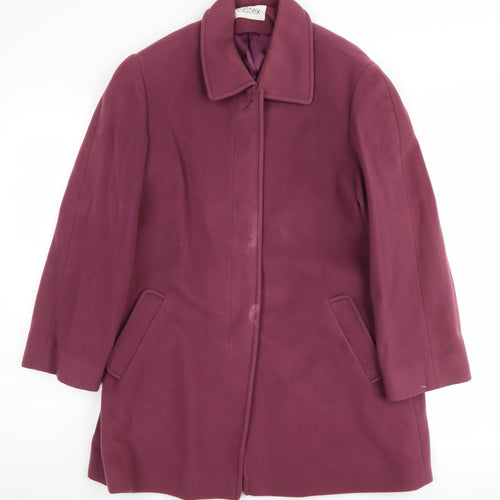 Eastex Women's Purple Wool Cashmere Coat Size 10