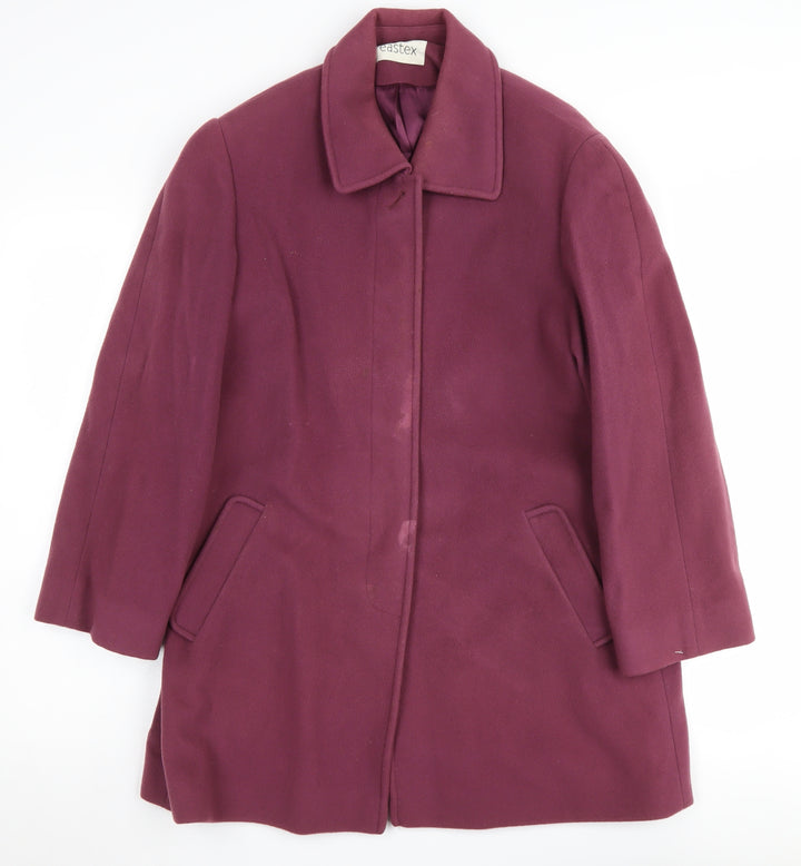 Eastex Women's Purple Wool Cashmere Coat Size 10