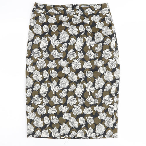 Jigsaw Women's Floral Pencil Skirt, Size 6, Multicoloured