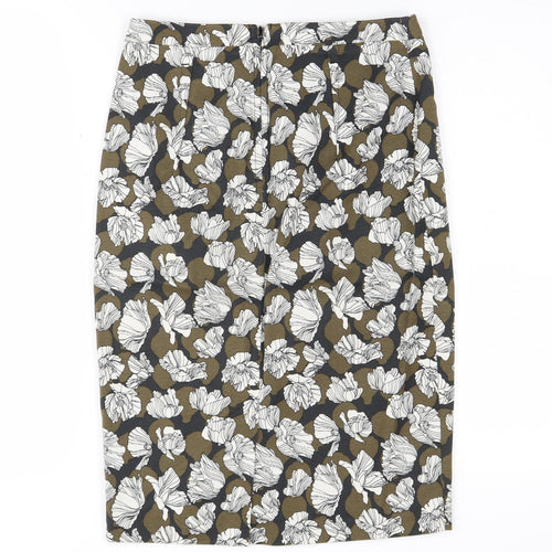 Jigsaw Women's Floral Pencil Skirt, Size 6, Multicoloured