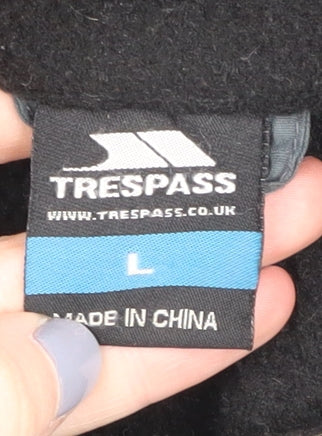 Trespass Men's Black Fleece Jacket L Size Casual