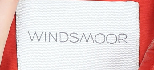 Windsmoor Women's Large Red Long Basic Coat