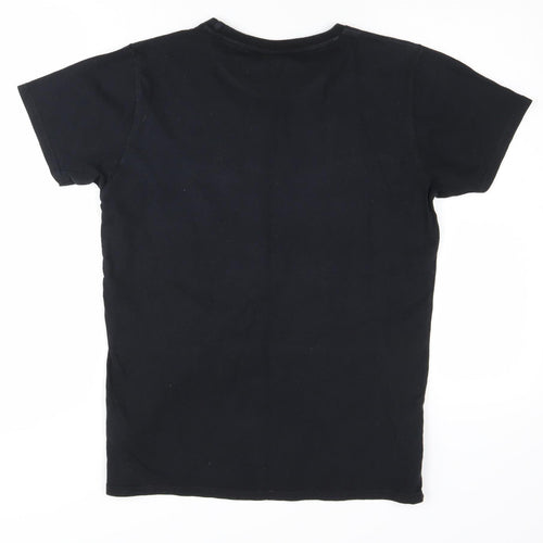 Marvel Boys Black Superhero Graphic T-Shirt 13-14Y Regular Fit