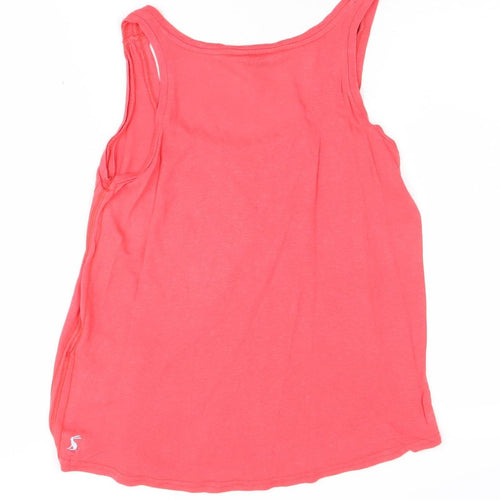Joules Women's Pink Tank Top, UK 8, Casual Summer Style
