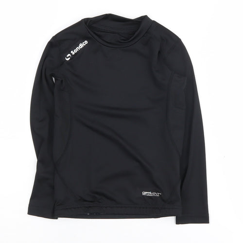Sondico Girls Black Long Sleeve Sports Jersey 5-6 Years