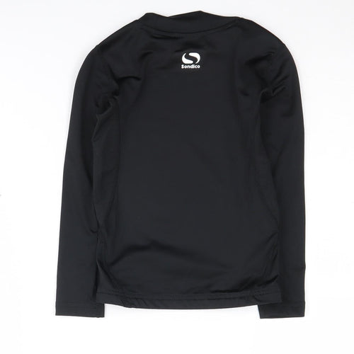 Sondico Girls Black Long Sleeve Sports Jersey 5-6 Years