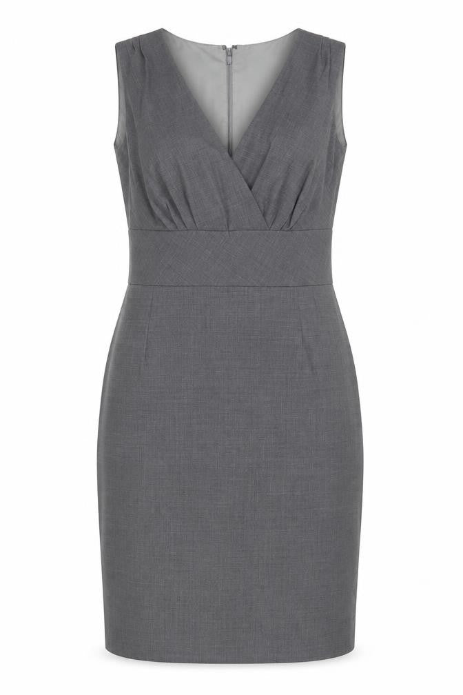 Banana Republic Women's Grey Sheath Dress Size 10 Petites