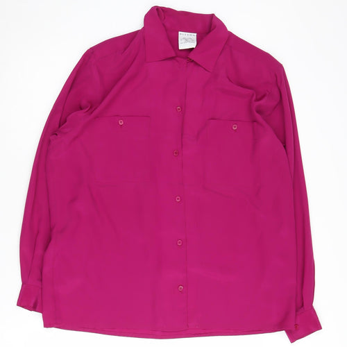 Alexon Women's Pink Button-Up Shirt, Size 12
