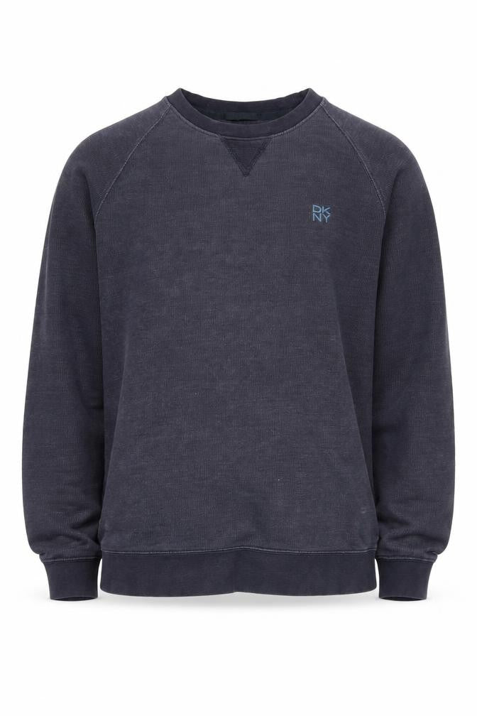 Front view of DKNY Men's Black Pullover Sweatshirt -, size L