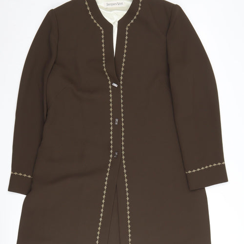 Jacques Vert Women’s Brown Formal Long Coat Size 12