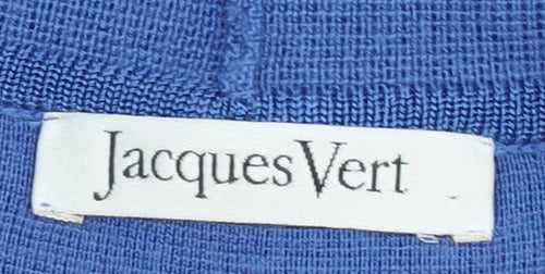 Jacques Vert Women's Blue Medium Cardigan, V-Neck, Long Sleeve